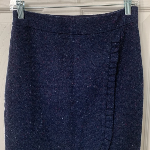 NWT Talbots 2P Navy Wool Skirt - Picture 2 of 11